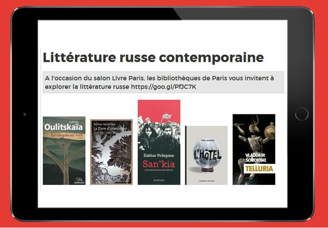 Sélection littérature russe sur la bibliothèque numérique