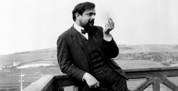 Claude Debussy (1862-1918), compositeur français. Pourville (Seine-Maritime), 1904.