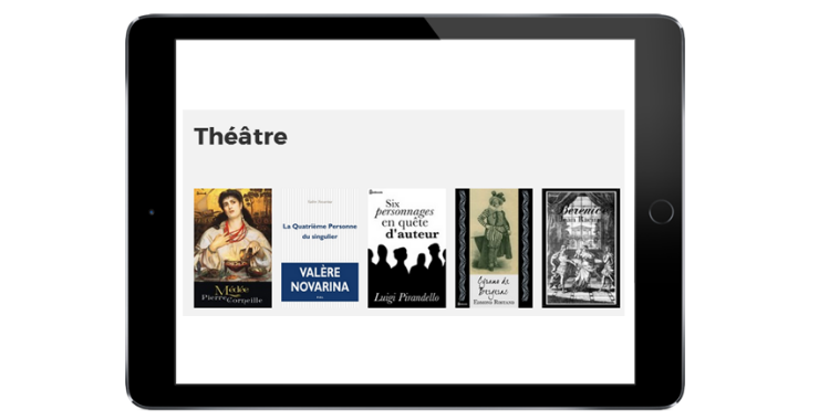 Sélection théâtre sur le site de la bibliothèque numérique