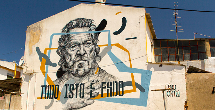 Oeuvre Street art de Frederico Draw  - Lisbonne (Wikimedia Commons)