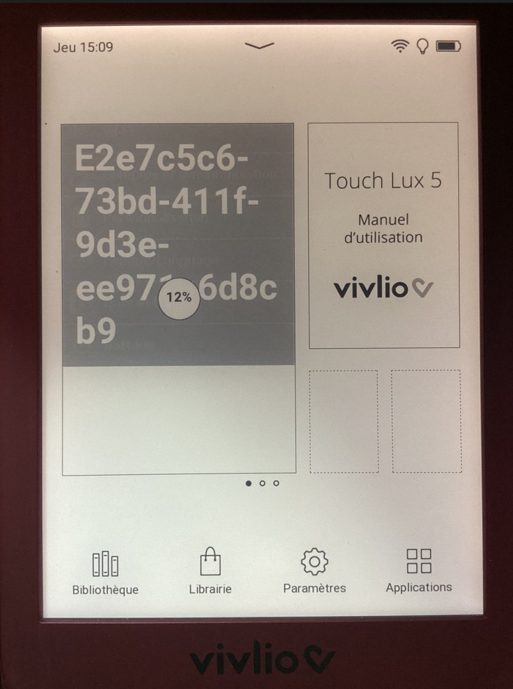 Livre électronique Vivlio Touch Lux 5