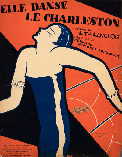 Elle danse le charleston – 1927 (partition illustrée). Illustration : René Magritte (1898-1967)