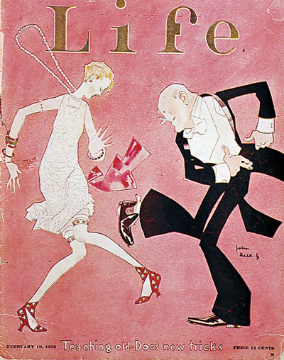 Life- 1928 (couverture de magazine). Illustration : John Held Jr. (1889-1957)