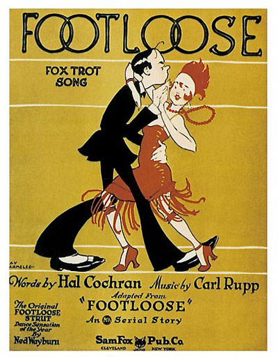 Footloose – 1925 (partition illustrée). Illustration : Ray Parmelee (1882- ?)