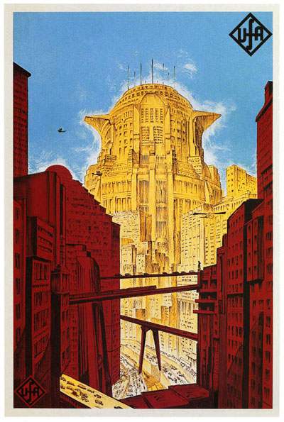 Metropolis – 1927 (affiche pour le film de Fritz Lang). Illustration : Boris Bilinsky (1900-1948)