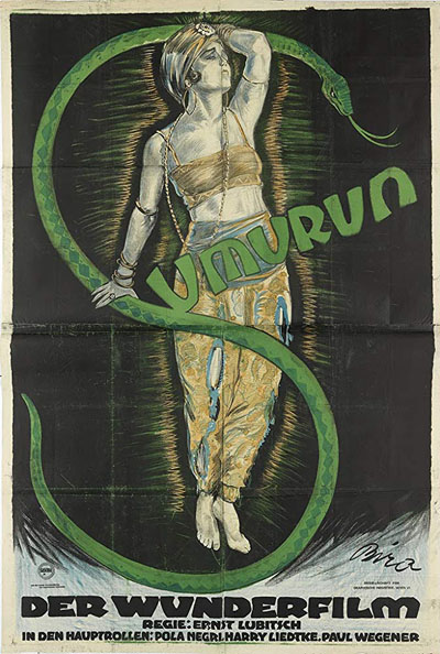 Sumurun – 1920 (affiche du film d’Ernst Lubitsch). Illustration : Mihály Biró (1886-1948)