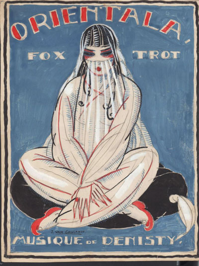 Orientala - 1925 (partition illustrée). Illustration : JD van Caulaert (1897-1979)