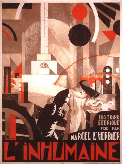 L’inhumaine - 1924 (affiche du film de Marcel L’Herbier). Illustration : Georges Bourgeois, dit Djo-Bourgeois (1898-1937)