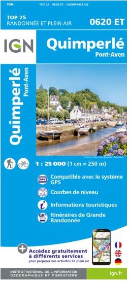 Quimperlé : Pont-Aven | Institut national de l'information géographique et forestière (France). Cartographe