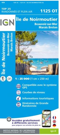 Île de Noirmoutier : Beauvoir-sur-Mer, marais breton | Institut national de l'information géographique et forestière (France). Cartographe