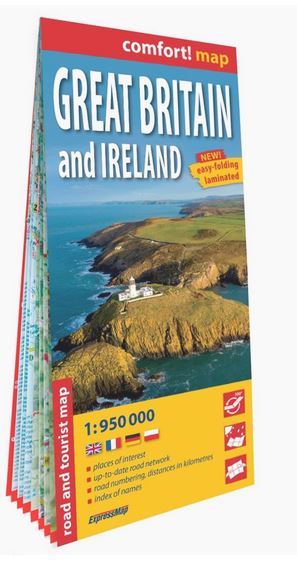 Great Britain and Ireland : road and tourist map | ExpressMap. Cartographe