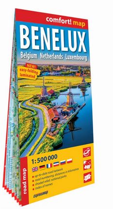 Benelux : Belgium, Netherlands, Luxembourg : road map | ExpressMap. Cartographe