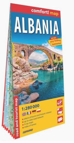 Albania : road and tourist map | ExpressMap. Cartographe