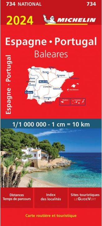 Espagne, Portugal : Baléares : carte routière et touristique | Manufacture française des pneumatiques Michelin. Cartographe