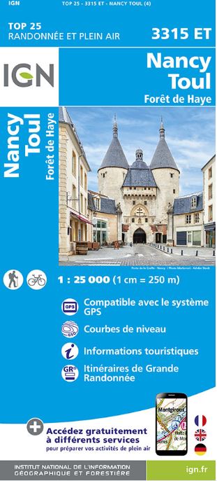 Nancy, Toul : forêt de Haye | Institut national de l'information géographique et forestière (France). Cartographe