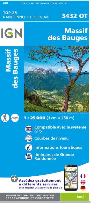 Massif des Bauges | Institut national de l'information géographique et forestière (France). Cartographe