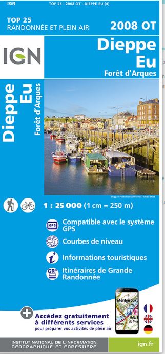 Dieppe, Eu : Forêt d'Arques | Institut national de l'information géographique et forestière (France). Cartographe