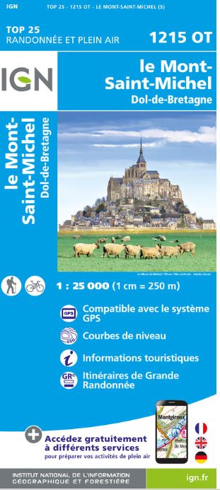 Le Mont-Saint-Michel : Dol-de-Bretagne | Institut national de l'information géographique et forestière (France). Cartographe