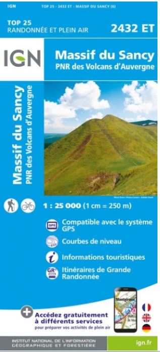 Massif du Sancy : P[arc] N[aturel] R[égional] des Volcans d'Auvergne | Institut national de l'information géographique et forestière (France). Cartographe