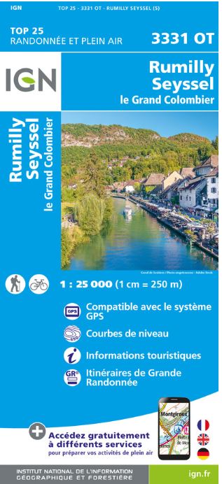 Rumilly, Seyssel : le Grand Colombier | Institut national de l'information géographique et forestière (France). Cartographe