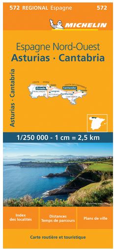 Espagne Nord-Ouest : Asturias, Cantabria | Manufacture française des pneumatiques Michelin. Cartographe