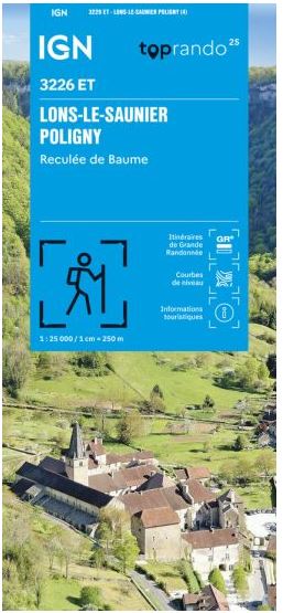Lons-le-Saunier - Poligny : Reculée de Baume | Institut national de l'information géographique et forestière (France). Cartographe