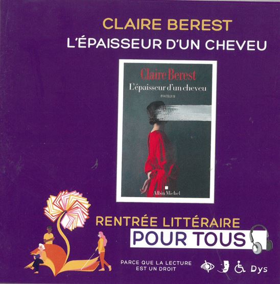 L'épaisseur d'un cheveu | Claire Berest (1982-....). Auteur