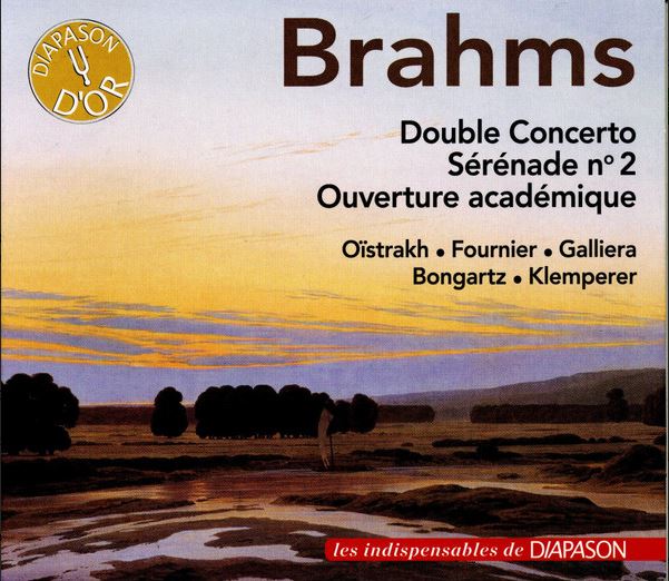 Double concerto. sérénade n°2. ouverture académique | Johannes Brahms (1833-1897). Compositeur