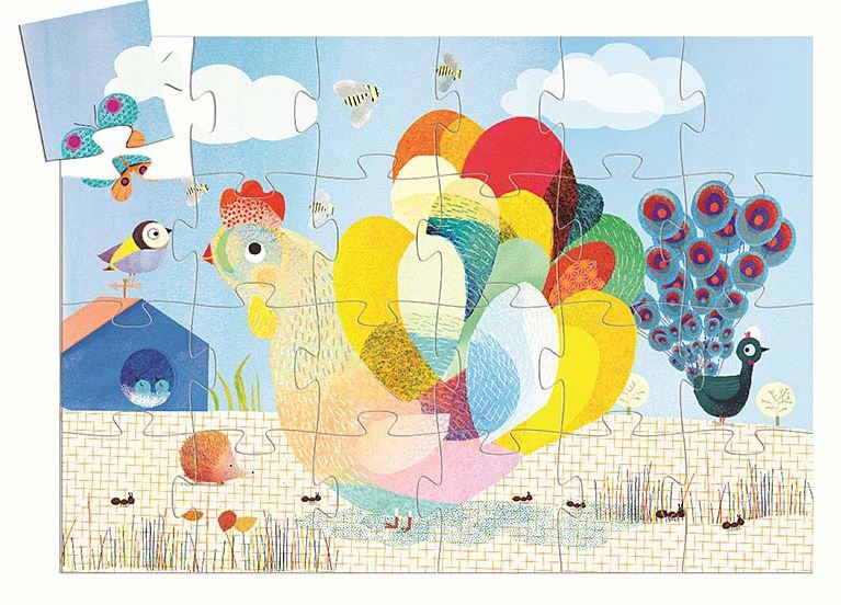 Raoul ma poule : puzzle : [jeu et jouet] | Charlotte Labaronne (1979-....). Illustrateur