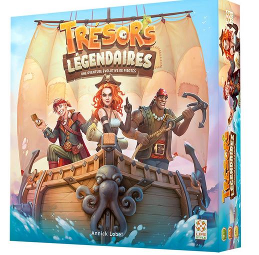 Trésors légendaires : une aventure évolutive de pirates : [jeu et jouet] | Annick Lobet. Auteur