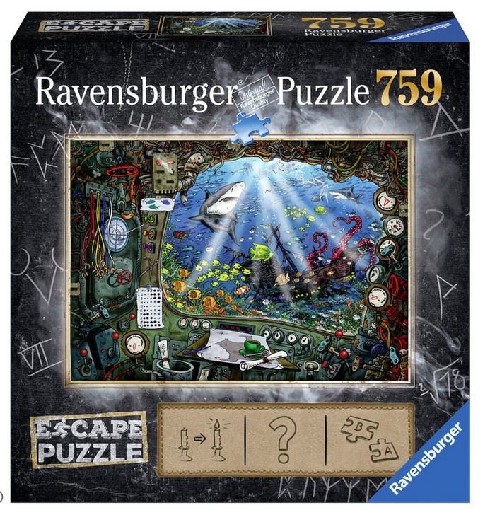 Dans le sous-marin : escape puzzle 759 pièces | Johannes Schiller. Auteur