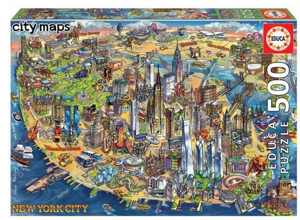 Plan de New York : puzzle 500 pièces | Maria Rabinky. Auteur