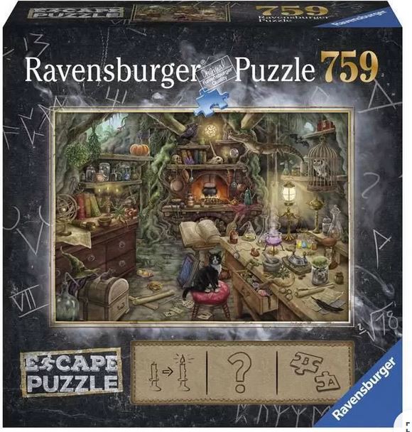 La cuisine de sorcière : escape puzzle 759 pièces | Johannes Schiller. Auteur