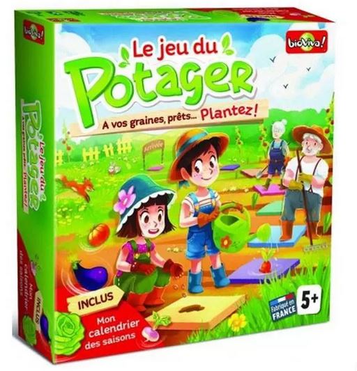 Le jeu du potager : à vos graines, prêts… plantez ! : [jeu et jouet] | Myrtille Tournefeuille. Illustrateur