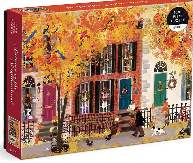 Autumn in the neighborhood : puzzle 1000 pièces | Joy Laforme. Auteur