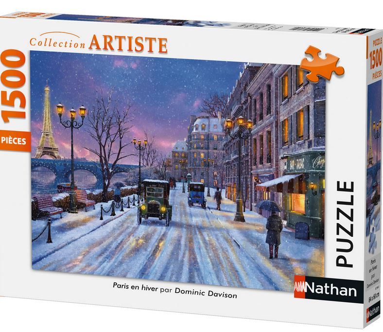 Paris en hiver : puzzle 1500 pièces | Dominic  Davison. Auteur