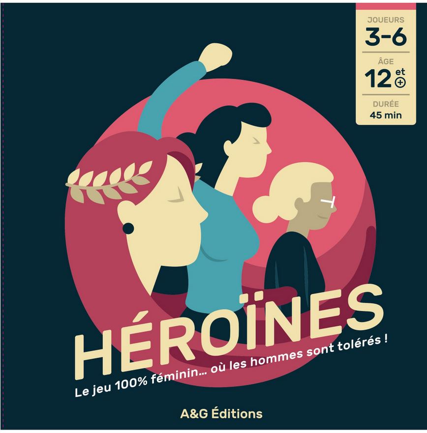 Héroïnes : le jeu 100 % féminin… où les hommes sont tolérés ! : [jeu et jouet] | Gaëlle Bidan. Auteur
