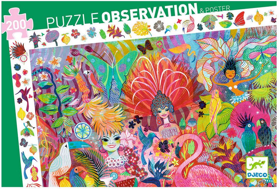 Carnaval : puzzle observation | Muriel Kerba. Illustrateur