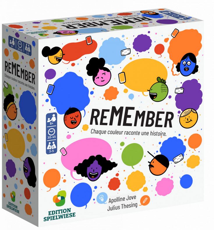 Remember : chaque couleur raconte une histoire : [jeu coopératif] | Apolline Jove. Auteur