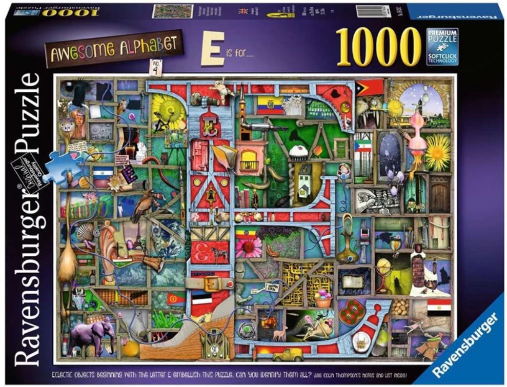 Awesome alphabet : e is for... : [puzzle] 1000 pièces | Colin Thompson (1942-....). Auteur