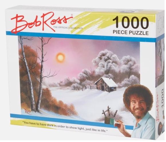 [Paysage de neige] : puzzle 1000 pièces | Bob Ross - illustrateur. Illustrateur