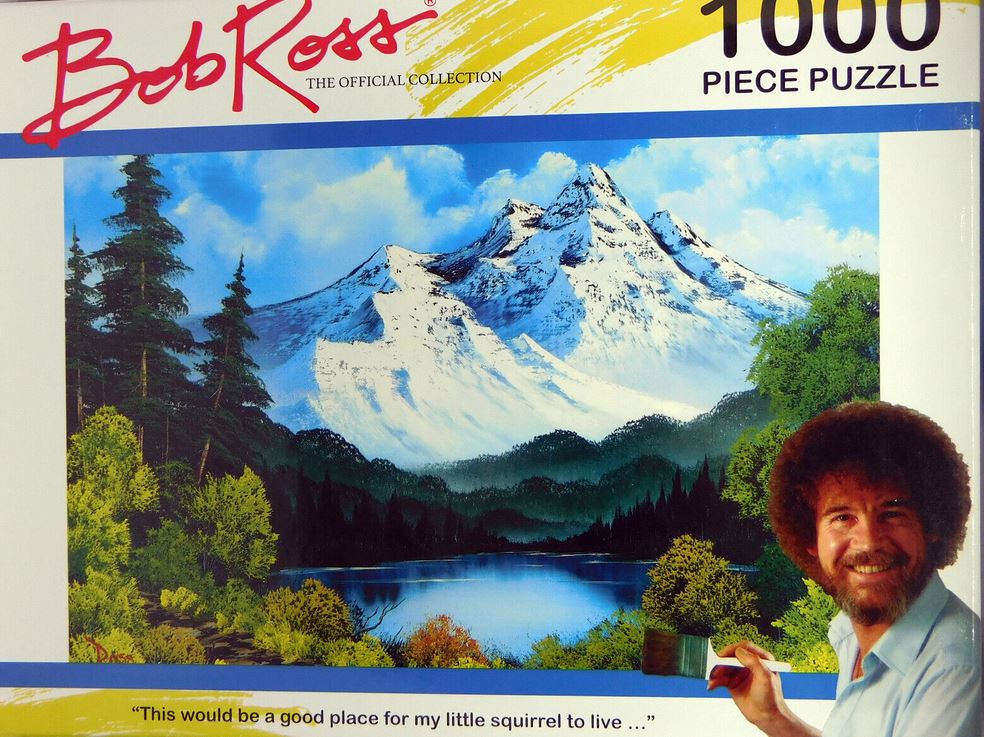 [Paysage de montagne] : puzzle 1000 pièces | Bob Ross - illustrateur. Illustrateur