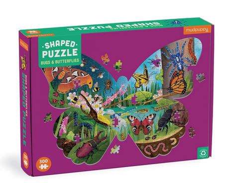 Bugs & Butterflies : [puzzle à formes] 300 pièces | Jonathan Woodward. Auteur