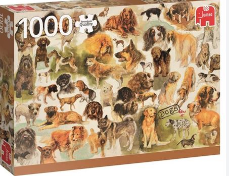 Dogs : [puzzle] 1000 pièces | Rien Poortvliet (1932-1995). Auteur