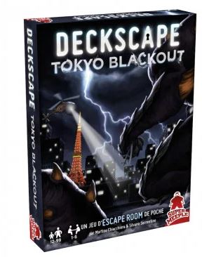 Deckscape Tokyo blackout : un jeu d'escape room de poche | Martino Chiacchiera. Auteur