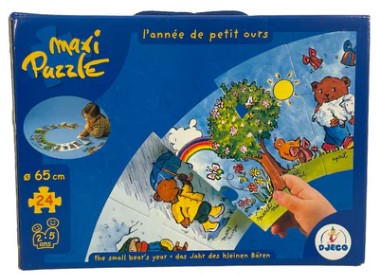 L'année de petit ours : maxi puzzle : [puzzle] 24 pièces | Savine Pied. Auteur