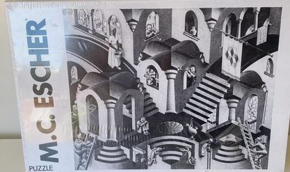 Concave et convexe : puzzle 1000 pièces | Maurits Cornelis Escher (1898-1972). Antécédent bibliographique