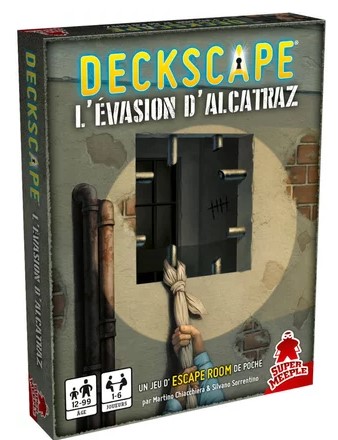 Deckscape : l'évasion d'Alcatraz : un jeu d'escape room de poche | Martino Chiacchiera. Auteur