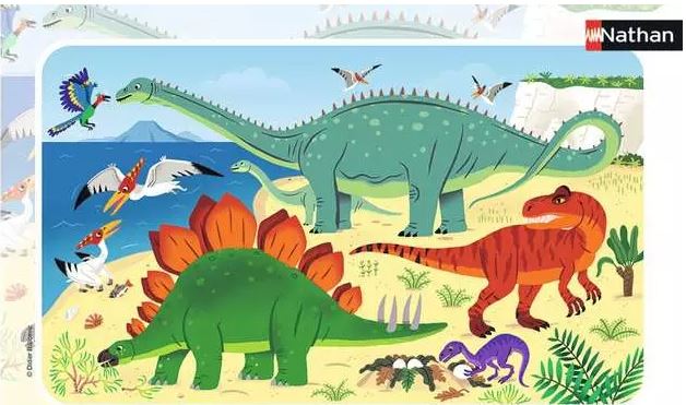 Les dinosaures du Jurassique : puzzle 15 pièces | Didier Balicevic (1974-....). Auteur