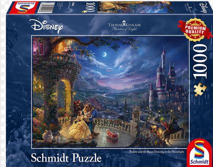 La belle et la bête : puzzle 1000 pièces | Thomas Kinkade. Auteur